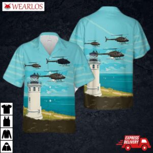 Us Army Bell Oh-58a Kiowa Hawaiian Shirt