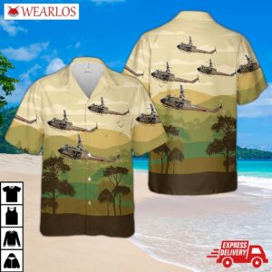 Us Army Bell Uh-1h Iroquois (205) Hawaiian Shirt