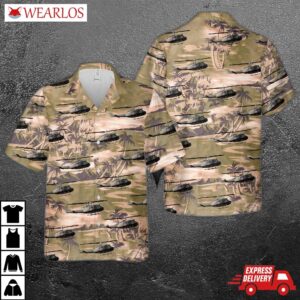 Us Army Bell Uh-1v Iroquois (205) Hawaiian Shirt