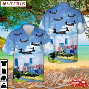 Us Army Bell V-280 Valor Flying Over Fort Worth, Texas Hawaiian Shirt