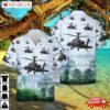 Us Army Boeing Ah-64 Apache Hawaiian Shirt
