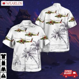 Us Army Boeing Ah-64 Apache Hawaiian Shirt