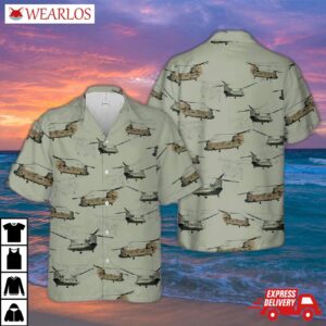 Us Army Boeing Ch-47 Chinook Hawaiian Shirt