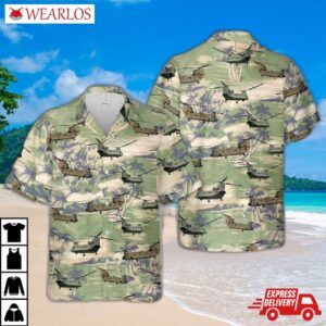 Us Army Boeing Ch-47 Chinook Hawaiian Shirt