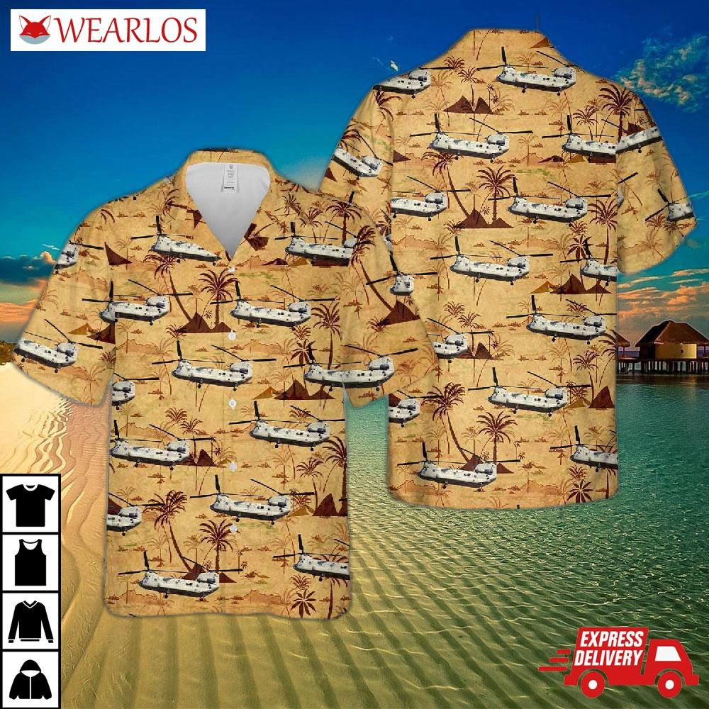 Us Army Boeing Ch-47f Chinook (414) Hawaiian Shirt