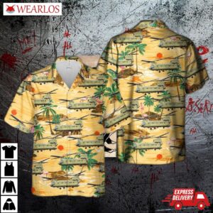 Us Army Boeing Ch-47f Chinook Hawaiian Shirt
