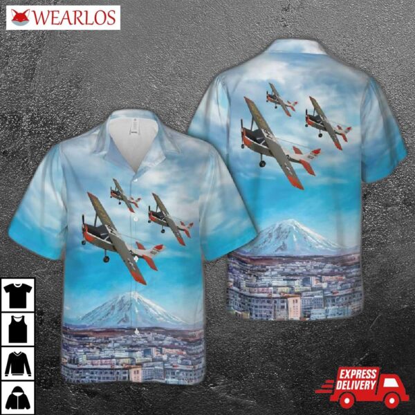 Us Army Cessna 172 T-41 Mescalero Hawaiian Shirt