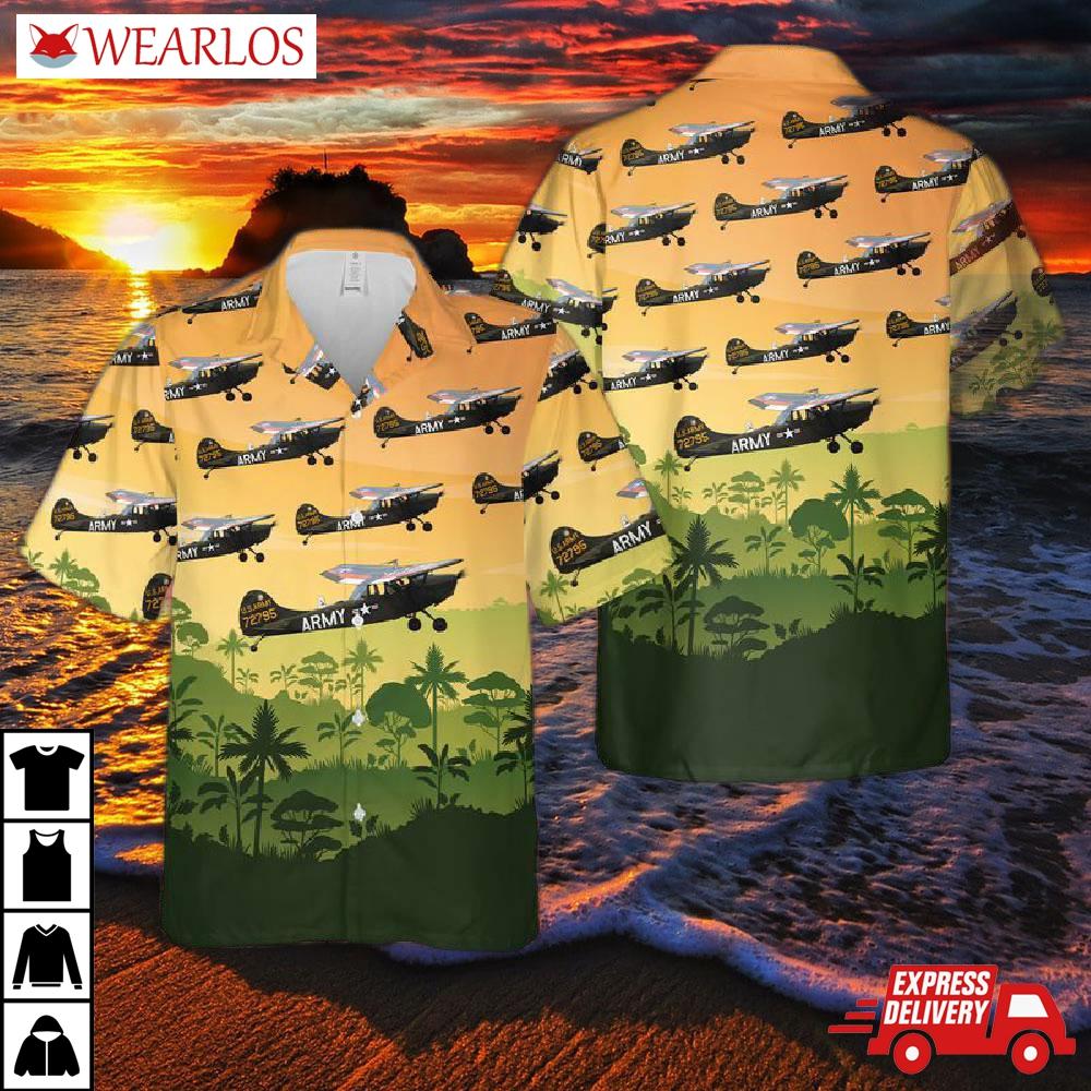 Us Army Cessna O-1 Bird Dog Hawaiian Shirt