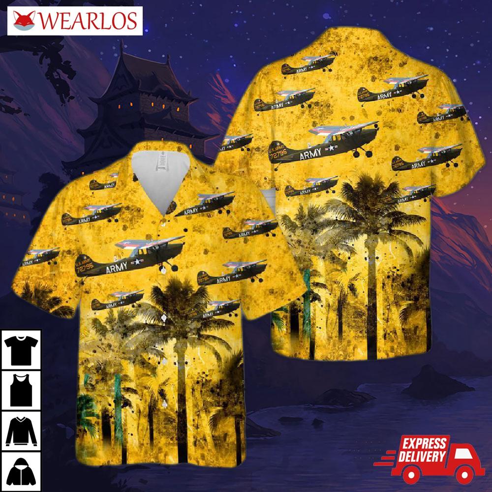 Us Army Cessna O-1 Bird Dog Hawaiian Shirt