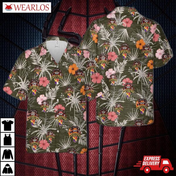 Us Army Company C (airborne Ranger), 75th Infantry Hawaiian Shirt