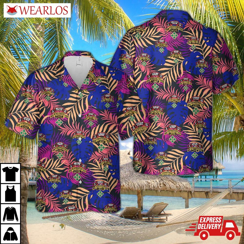 Us Army Company K (ranger), 75th Infantry (airborne) Hawaiian Shirt