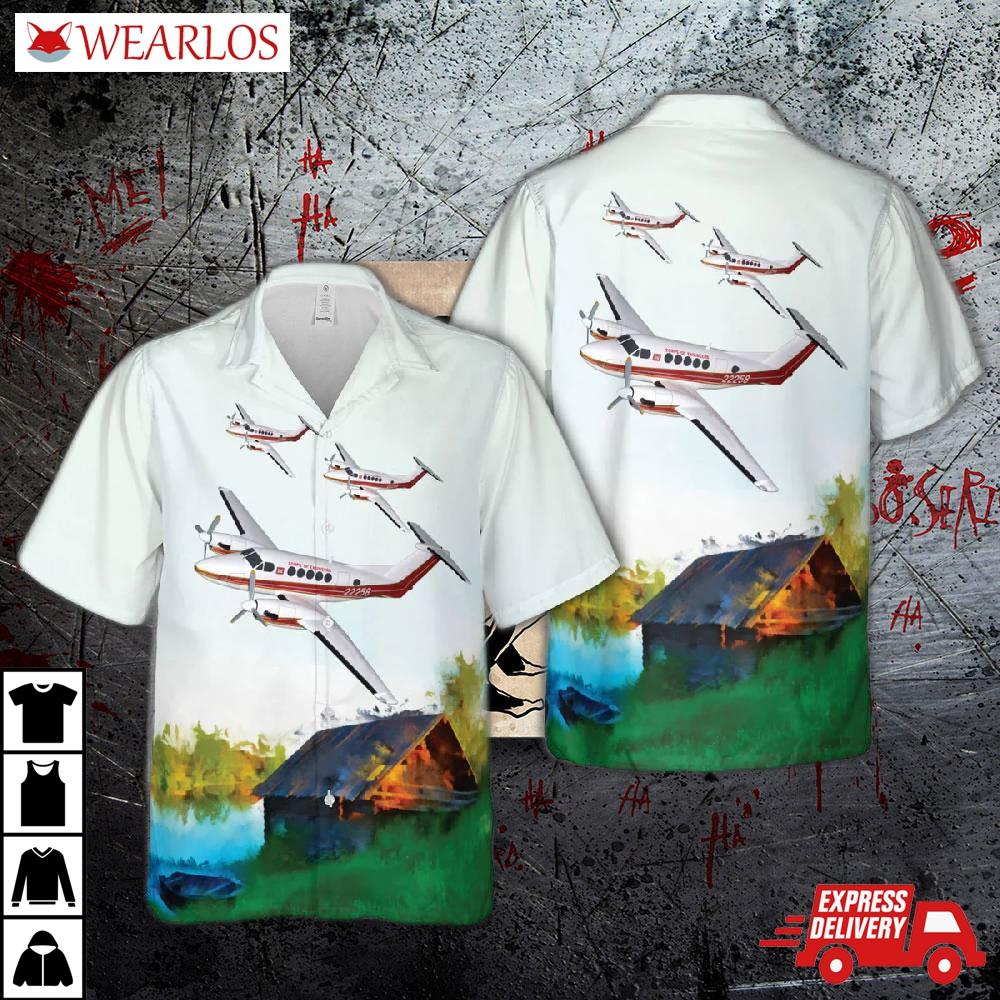 Us Army Corps Of Engineers Beechcraft 200 Hawaiian Shirt