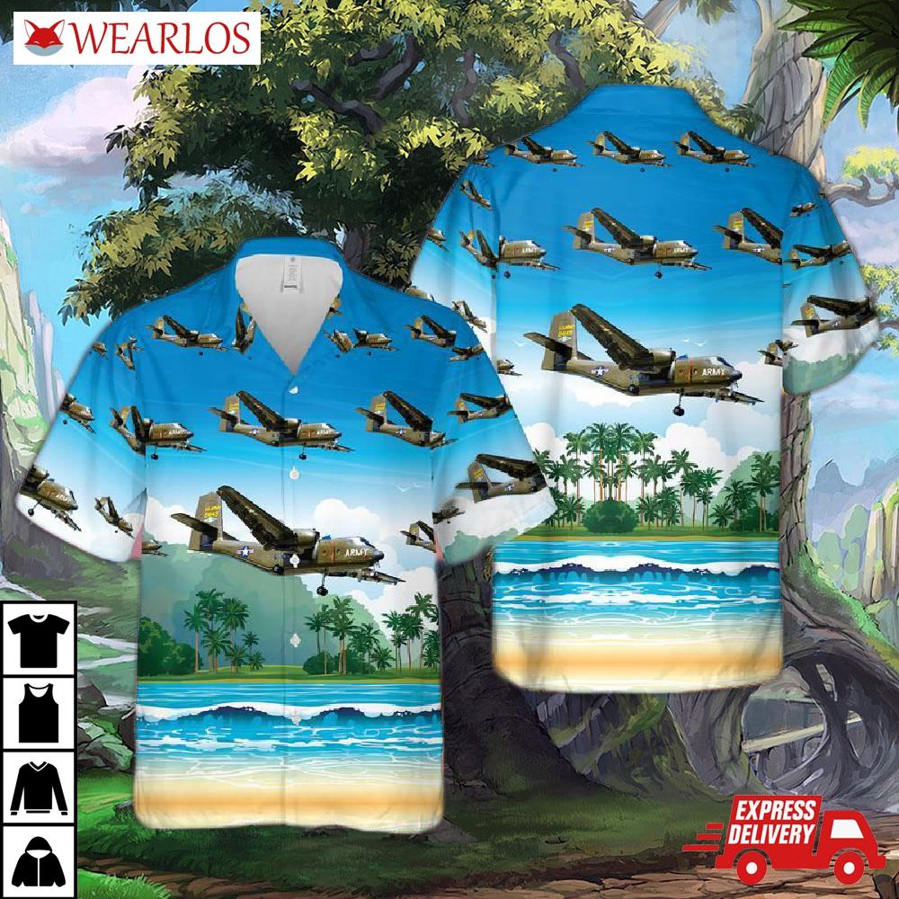 Us Army De Havilland Canada Dhc-4 Caribou Hawaiian Shirt