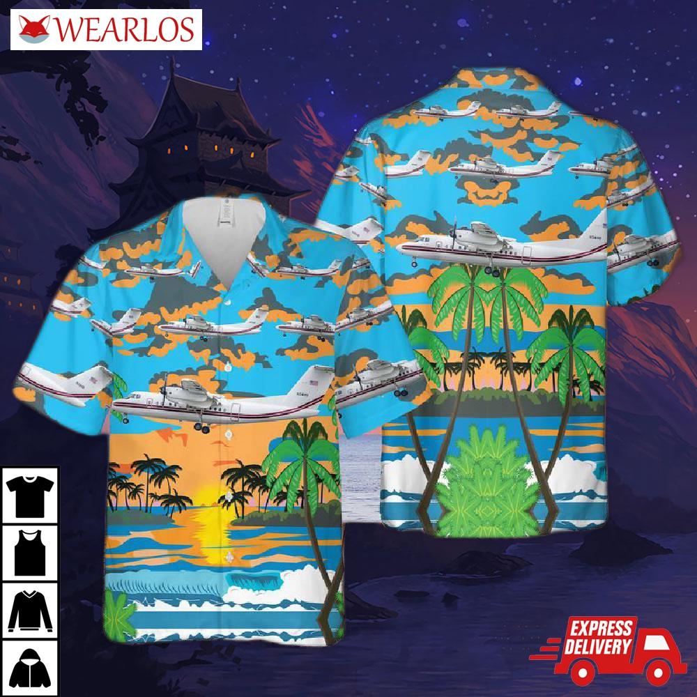 Us Army Dehavilland Dhc-7-102 Dash 7 Hawaiian Shirt