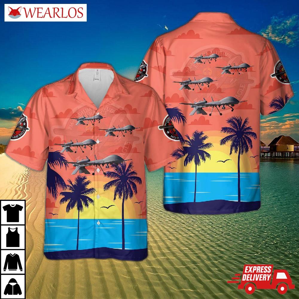 Us Army General Atomics Mq-1c Gray Eagle 70111 Hawaiian Shirt