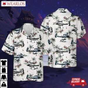 Us Army Grumman Ov-1 Mohawk Hawaiian Shirt