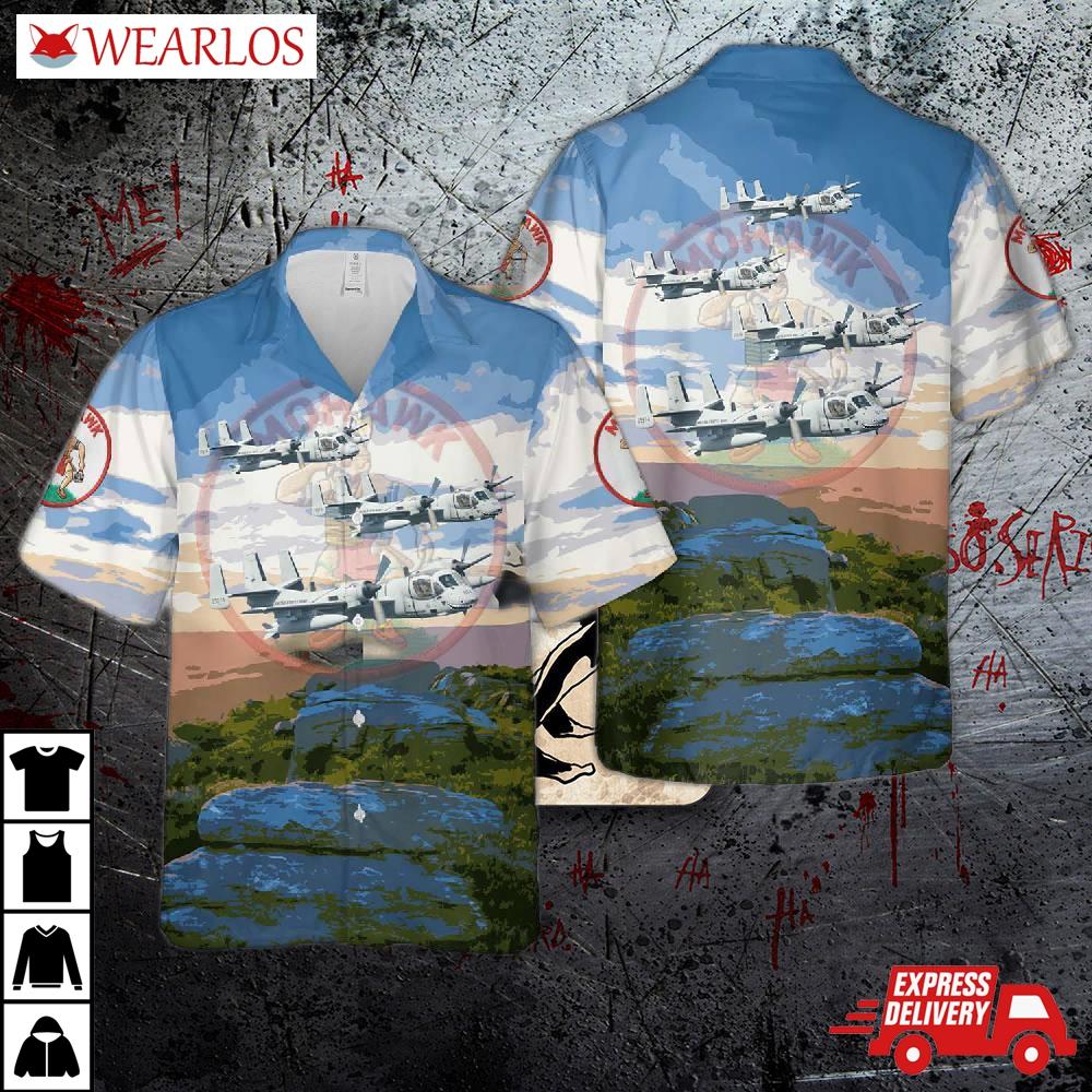 Us Army Grumman Ov-1 Mohawk Hawaiian Shirt