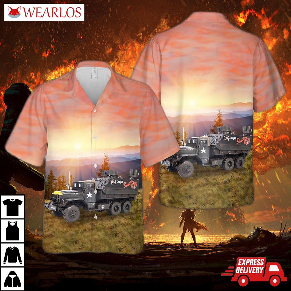 Us Army Gun Truck King Cobra Hawaiian Shirt