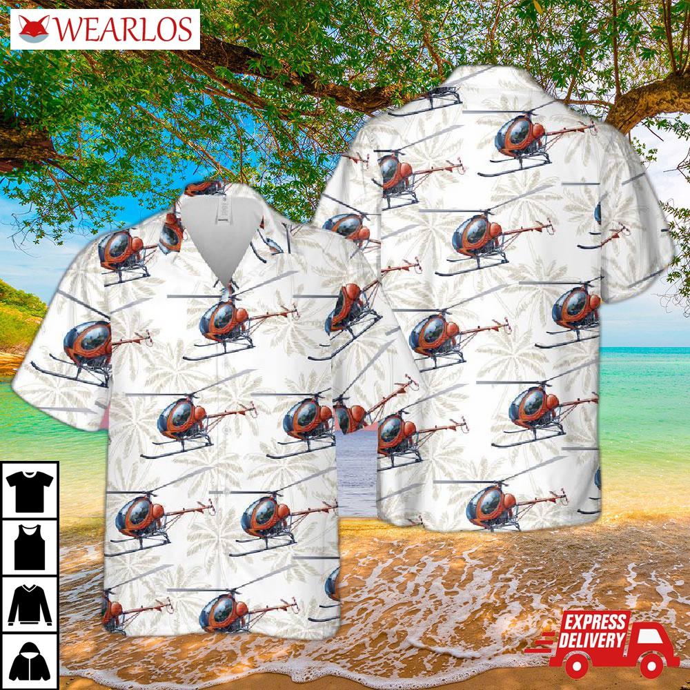 Us Army Hughes Th-55a Osage Hawaiian Shirt