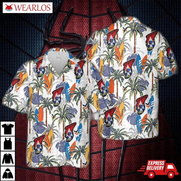 Us Army "imjin Scouts" Dmz Patch Hawaiian Shirt