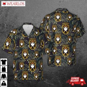Us Army John F Kennedy Special Warfare Center And School Hawaiian Shirt