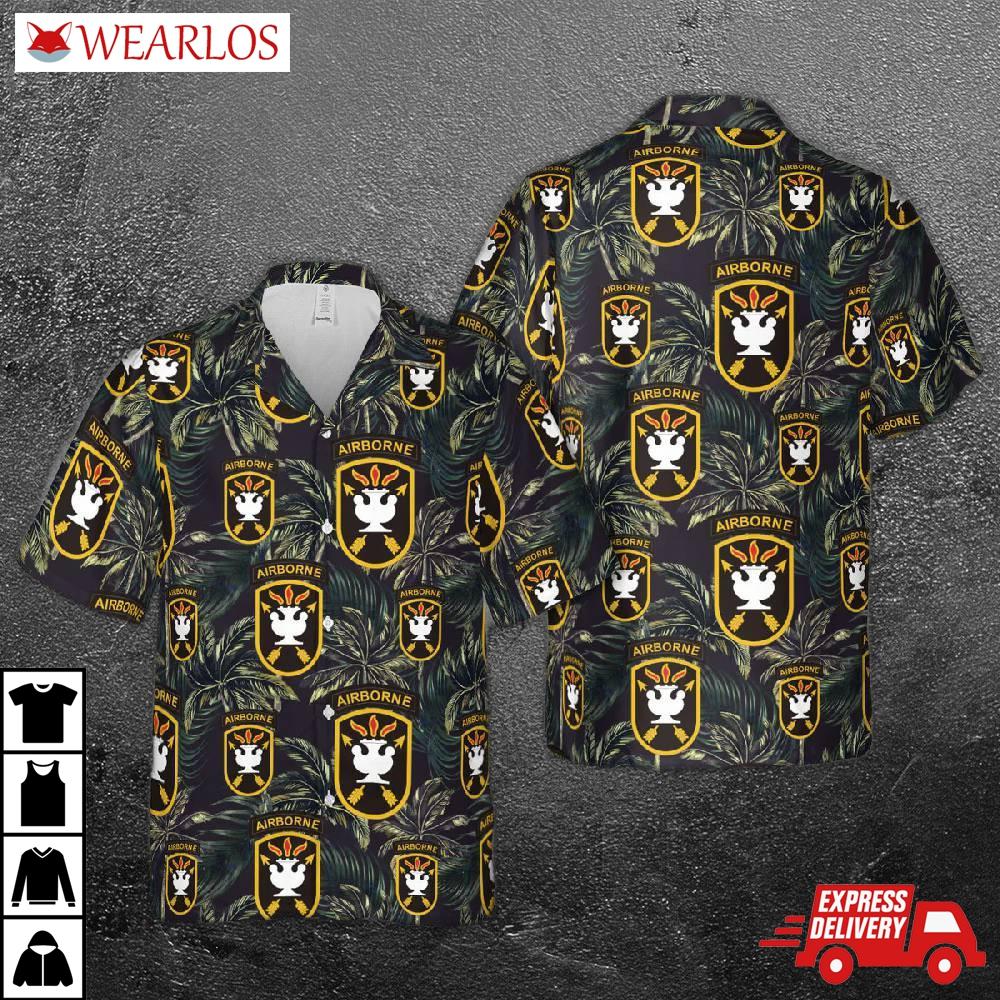 Us Army John F Kennedy Special Warfare Center And School Hawaiian Shirt