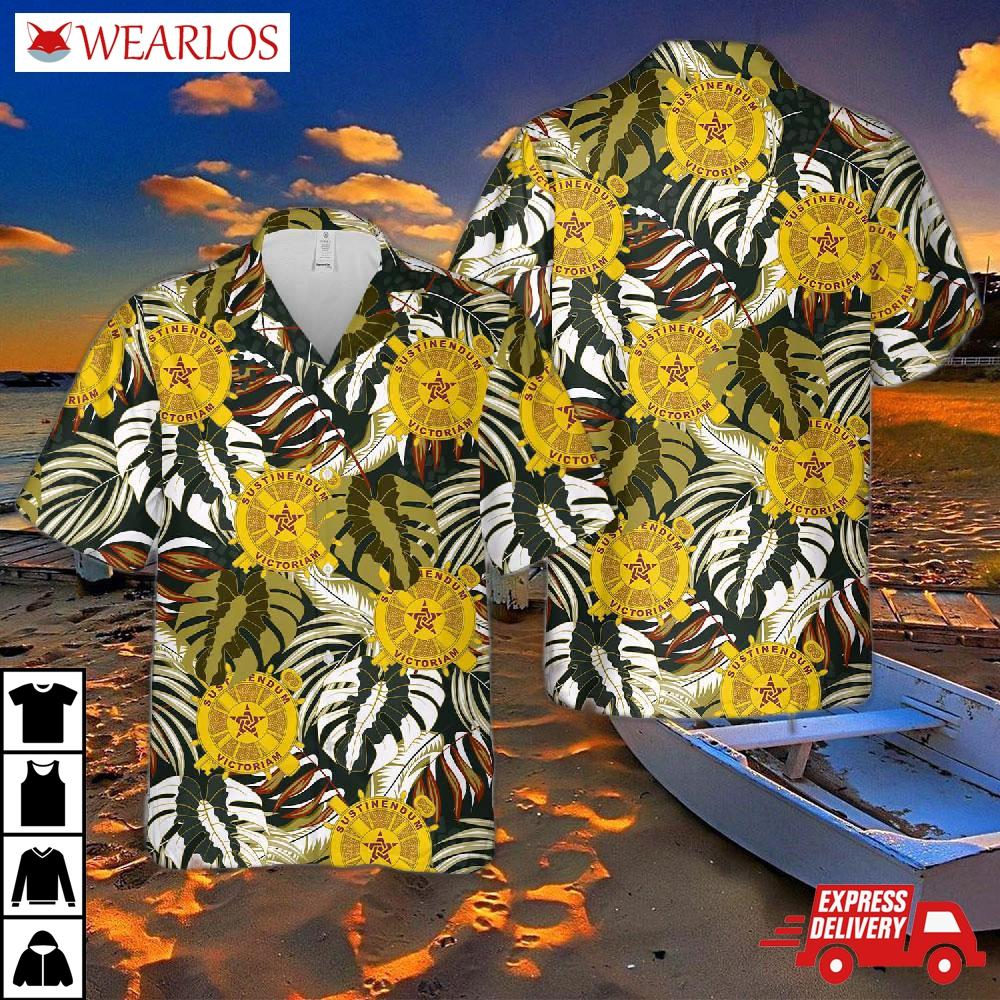 Us Army Logistics Corps Branch Insignia Hawaiian Shirt