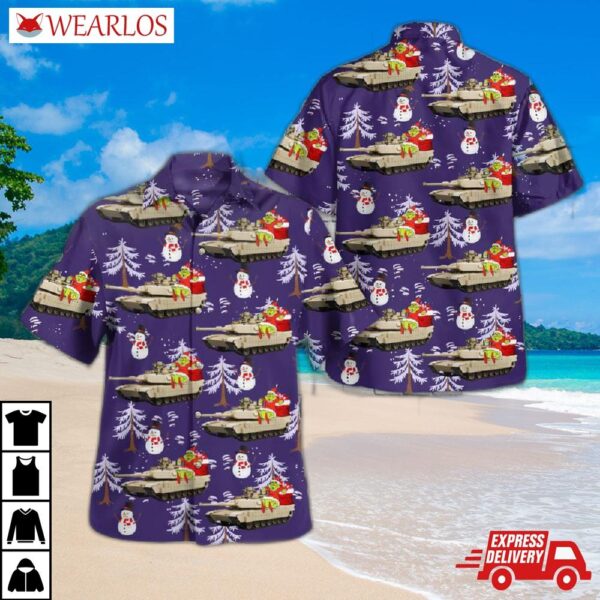 Us Army M1 Abrams Christmas Hawaiian Shirt