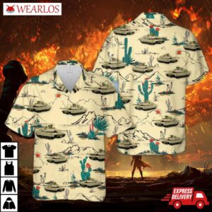 Us Army M1 Abrams Hawaiian Shirt