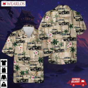 Us Army M1083 Mtv Cargo Truck Hawaiian Shirt