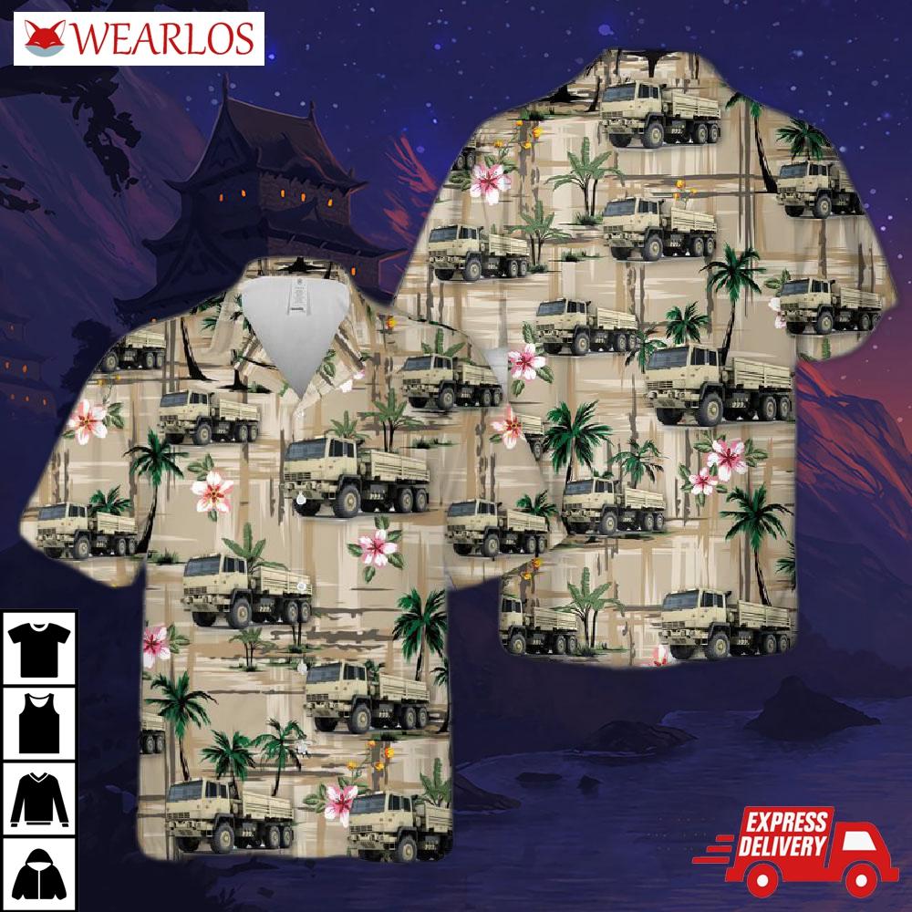 Us Army M1083 Mtv Cargo Truck Hawaiian Shirt