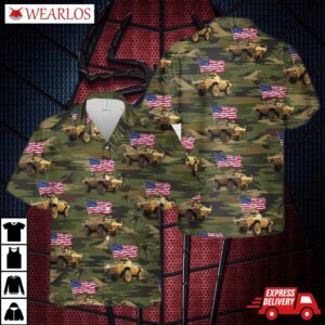 Us Army M1117 Armored Security Vehicle Hawaiian Shirt