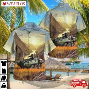Us Army M1127 Reconnaissance Vehicle (rv) Hawaiian Shirt