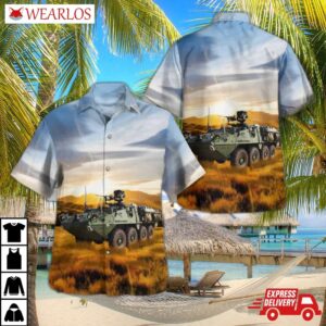 Us Army M1127 Reconnaissance Vehicle (rv) Hawaiian Shirt