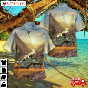 Us Army M1130 Command Vehicle (cv) Hawaiian Shirt