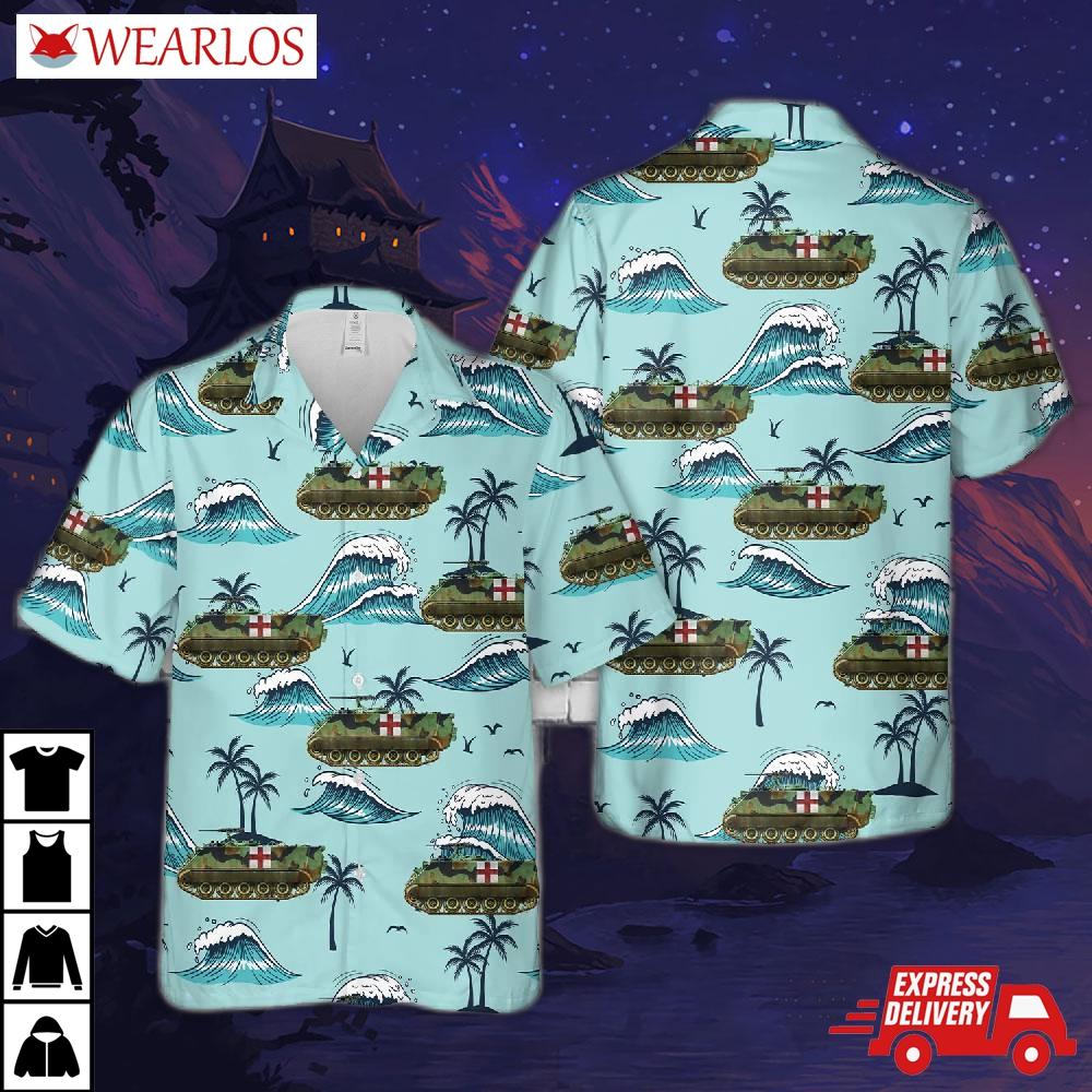 Us Army M113a2 Ambulance, 1980s Hawaiian Shirt