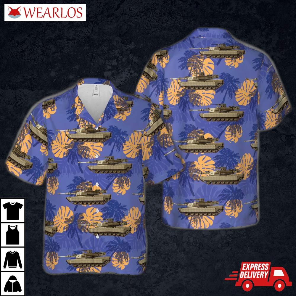 Us Army M1a2 Tusk I Of The 26th Heavy Mechanized Infantry Division In Iraq, 2000s Hawaiian Shirt