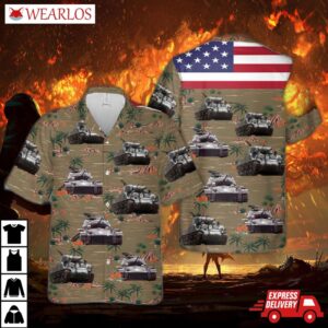 Us Army M4a3 Sherman Hawaiian Shirt