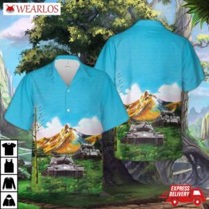 Us Army M4a3 Sherman Hawaiian Shirt