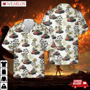 Us Army M4a3e8 "easy Eight" Sherman Hawaiian Shirt