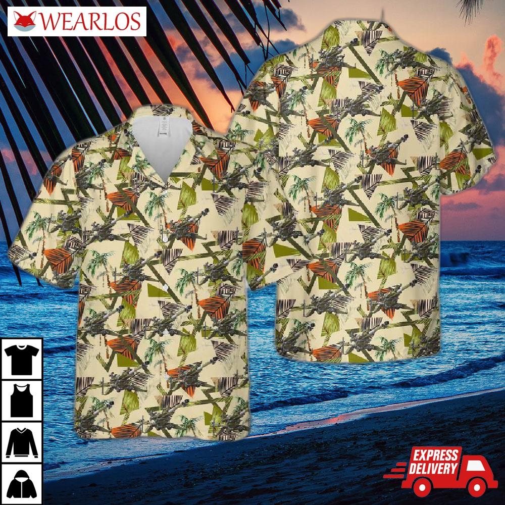 Us Army M777 Howitzer Hawaiian Shirt