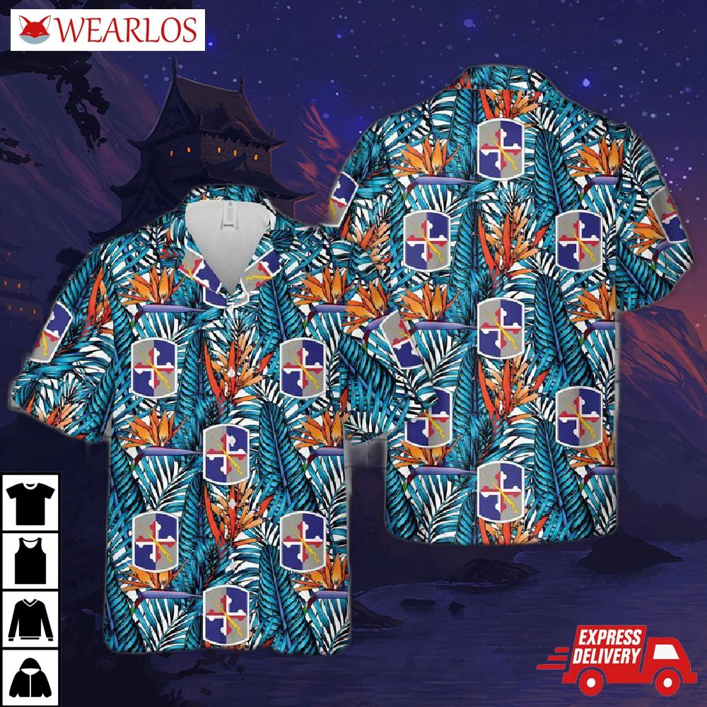 Us Army Maryland National Guard 58th Expeditionary Military Intelligence Brigade Hawaiian Shirt