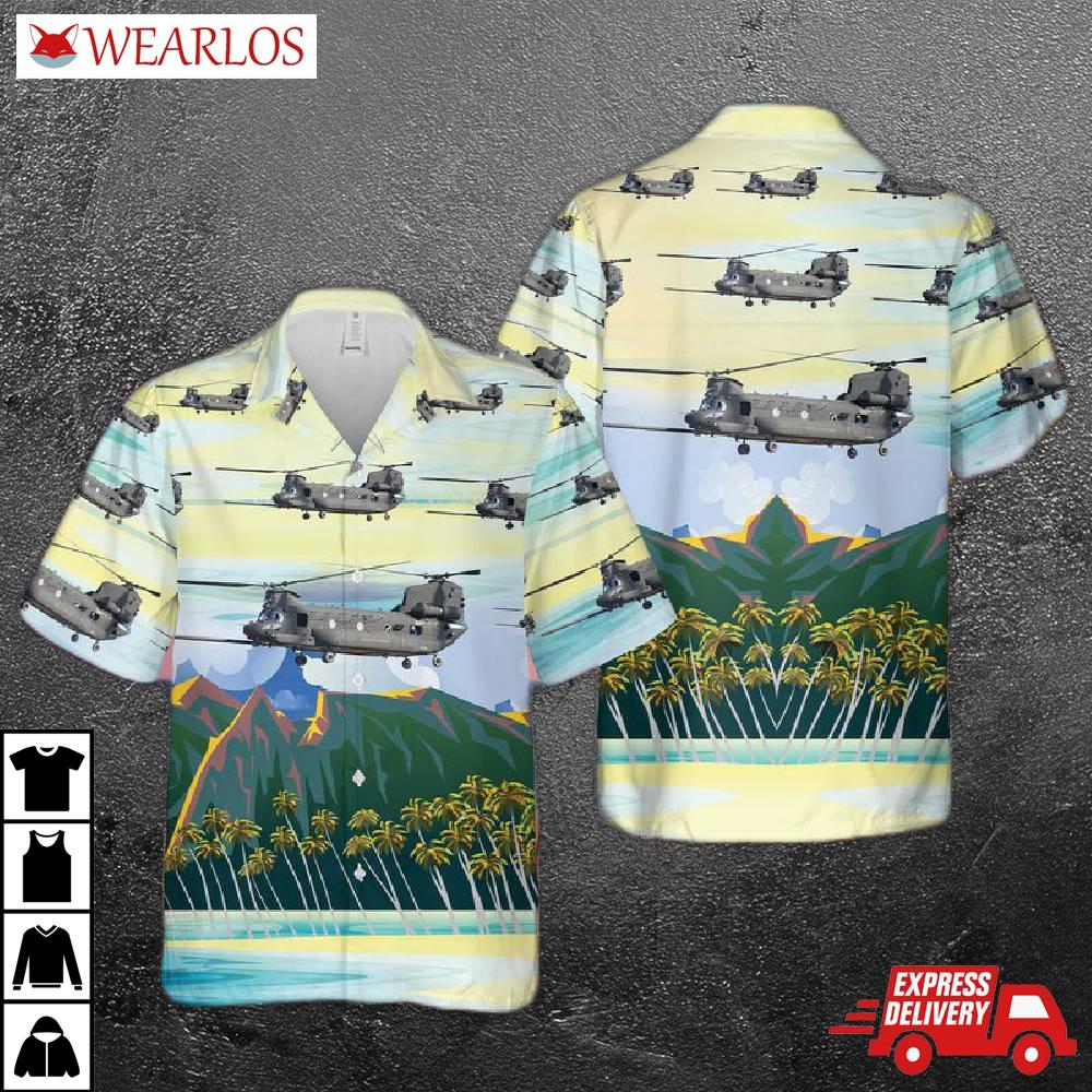Us Army Mh-47g Chinook Of 160th Special Operations Aviation Regiment (airborne) Hawaiian Shirt