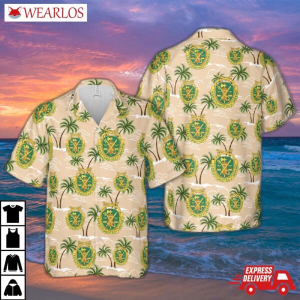 Us Army Military Police Regimental Crest Hawaiian Shirt