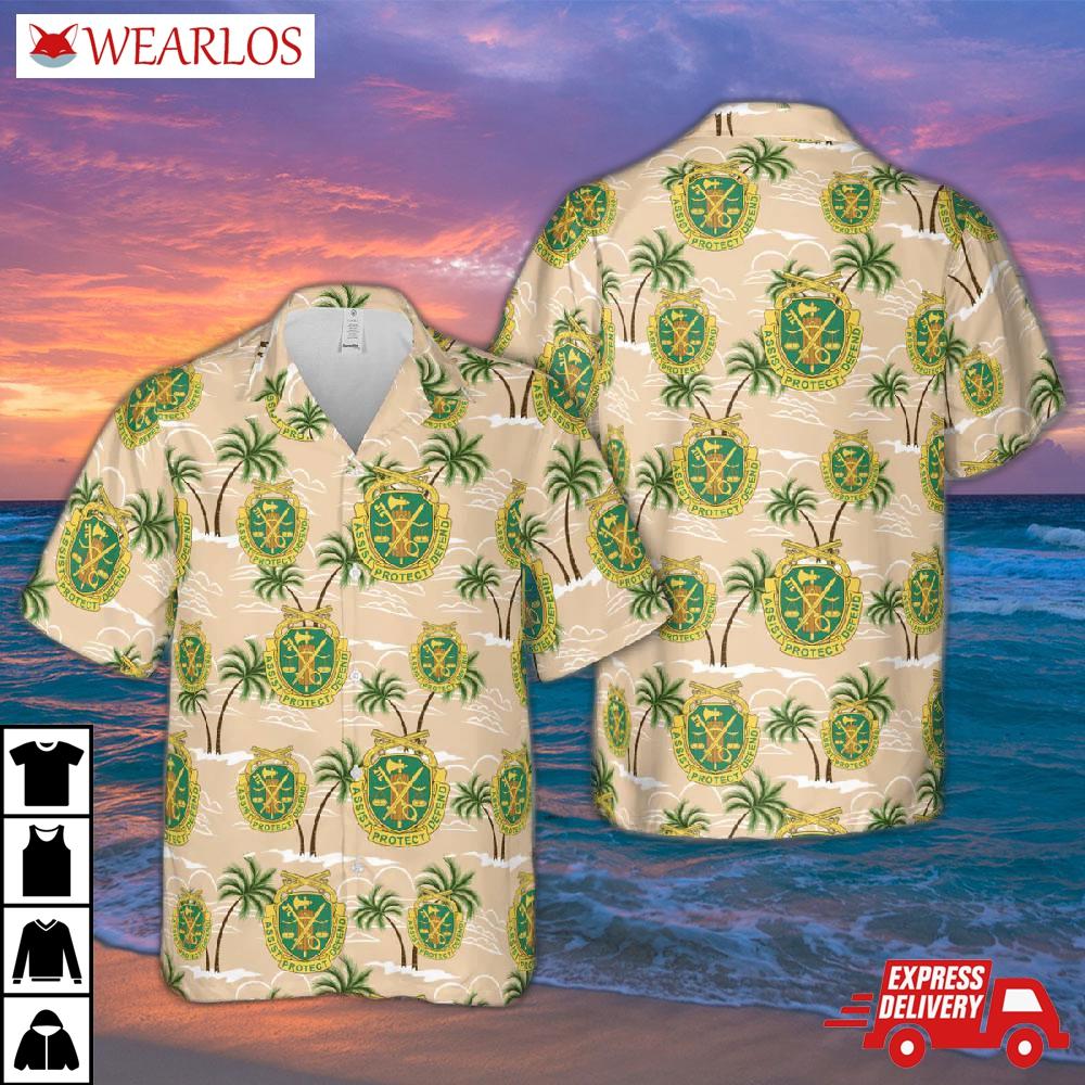 Us Army Military Police Regimental Crest Hawaiian Shirt