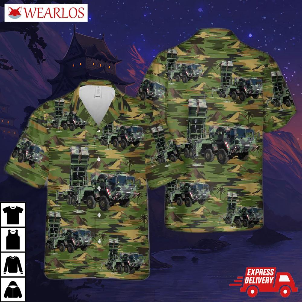 Us Army Mim-104 Patriot Hawaiian Shirt