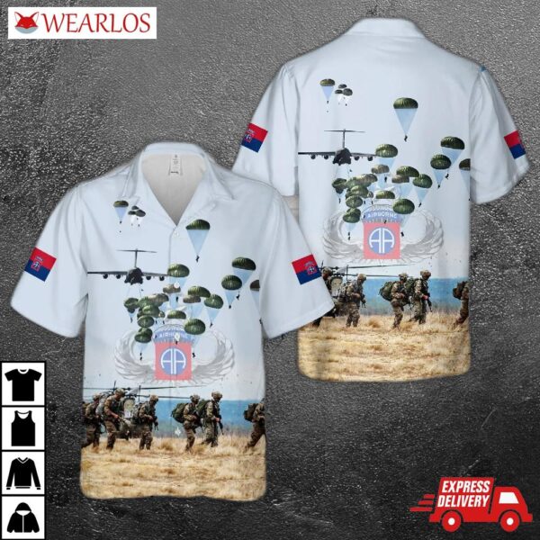 Us Army National Airborne Day, 82nd Division Hawaiian Shirt