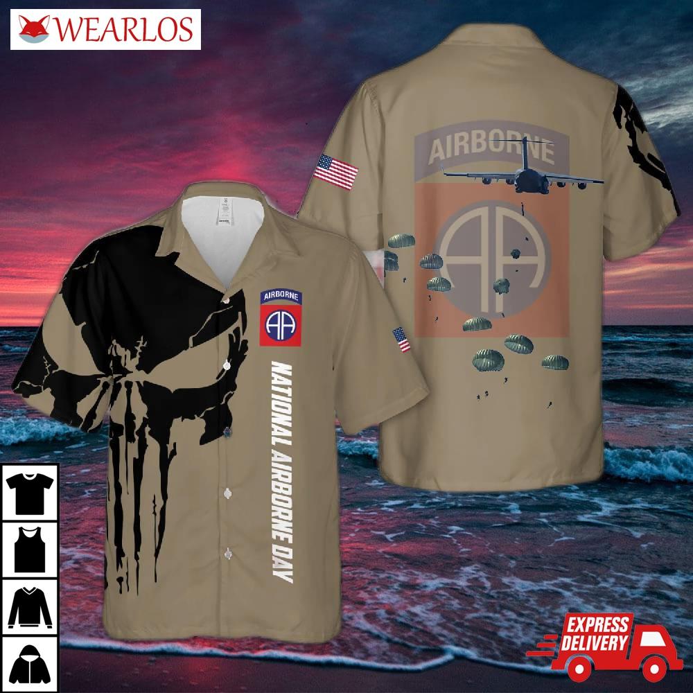 Us Army National Airborne Day, 82nd Division Hawaiian Shirt