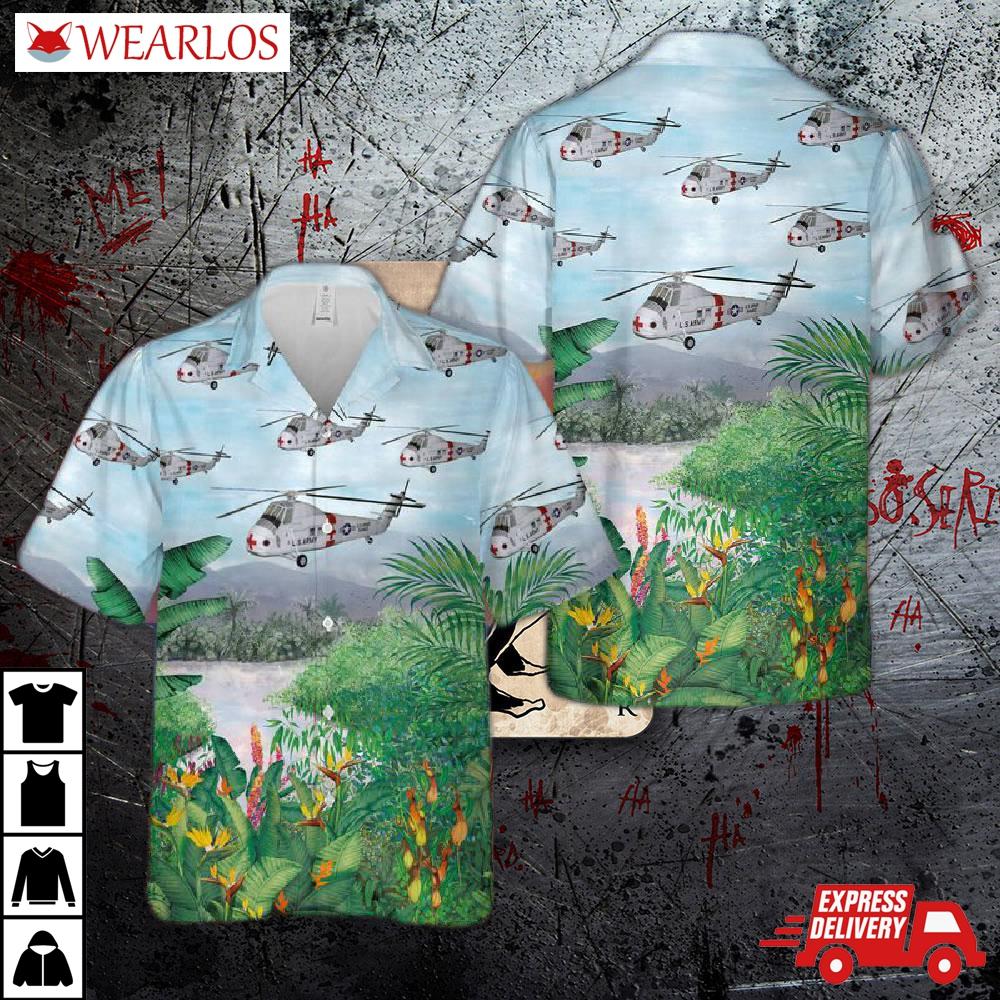 Us Army Sikorsky Medevac Ch-34c Choctaw Hawaiian Shirt