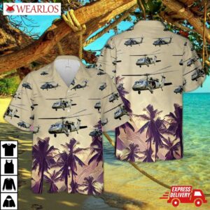 Us Army Sikorsky Uh-60 Black Hawk Helicopter Hawaiian Shirt